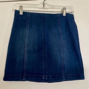 Cute denim mini skirt